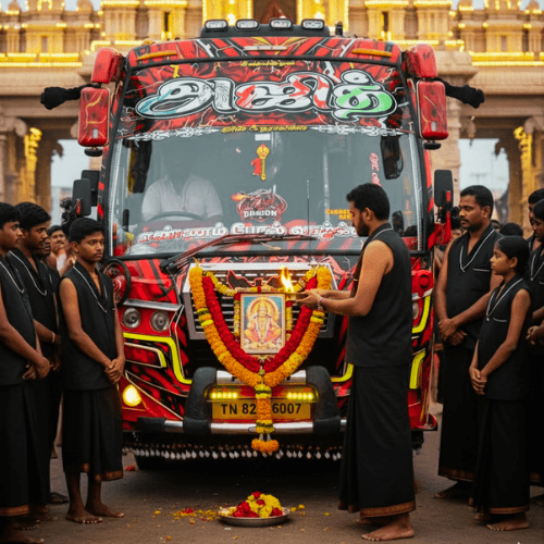 Temple Van From Dharmapuri